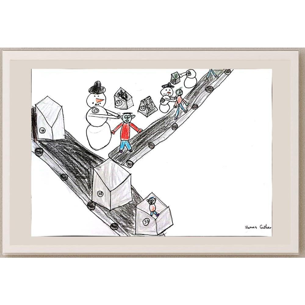 Yamaç Göker 29x21cm Orijinal Karikatür BOD00782