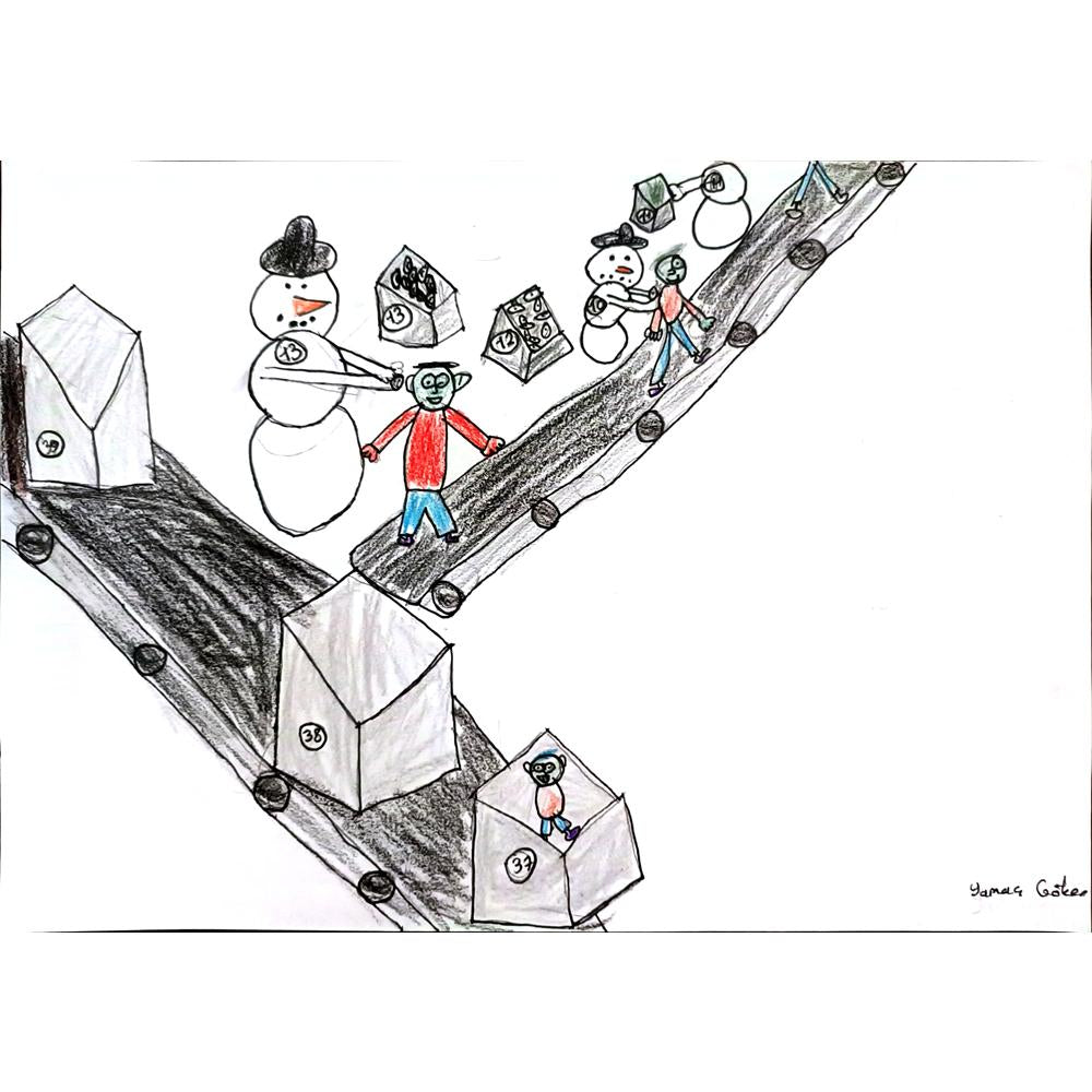 Yamaç Göker 29x21cm Orijinal Karikatür BOD00782