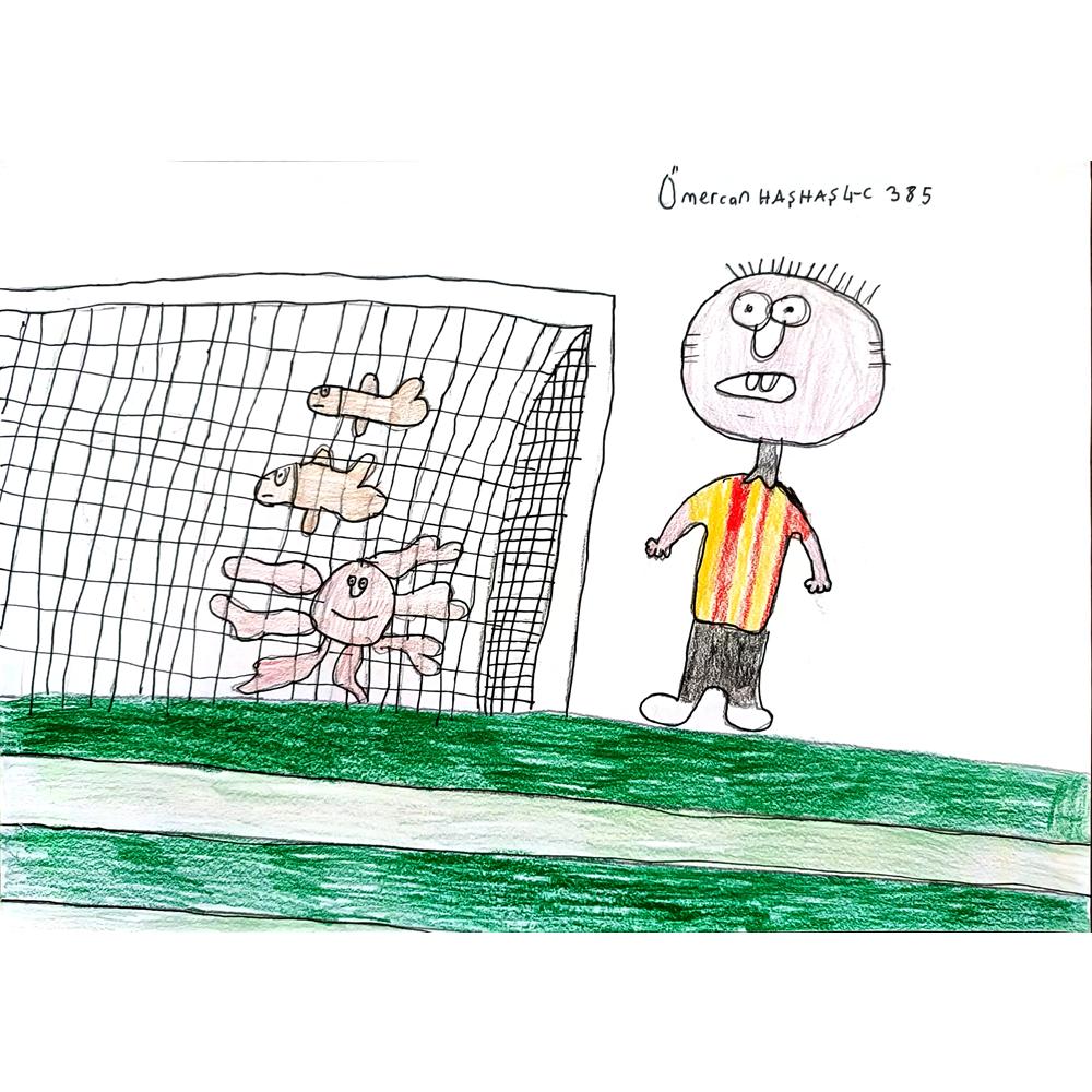 Ömercan Haşhaş 29x21cm Orijinal Karikatür BOD00783