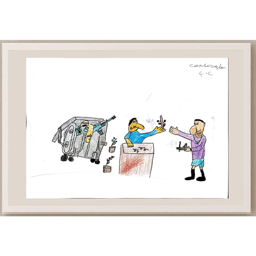 Can Sezgin 29x21cm Orijinal Karikatür BOD00784