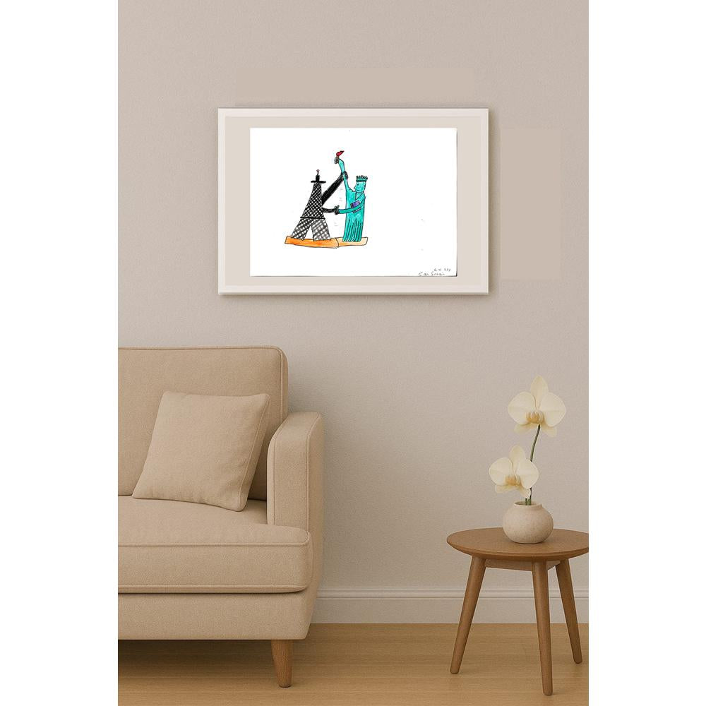 Can Sezgin 29x21cm Orijinal Karikatür BOD00785