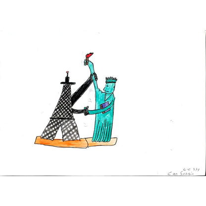 Can Sezgin 29x21cm Orijinal Karikatür BOD00785