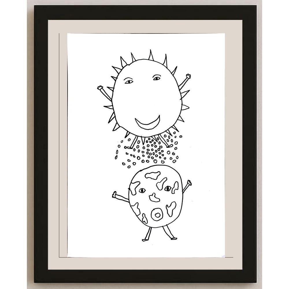 Utku İpek 29x21cm Orijinal Karikatür BOD00794