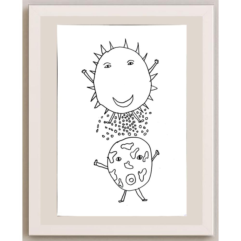 Utku İpek 29x21cm Orijinal Karikatür BOD00794