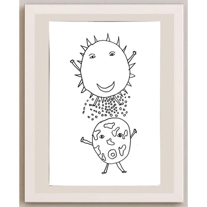 Utku İpek 29x21cm Orijinal Karikatür BOD00794