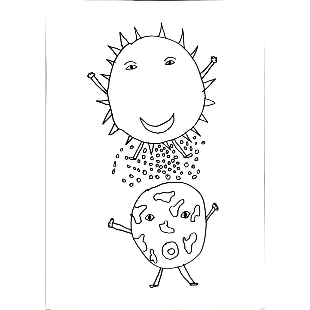 Utku İpek 29x21cm Orijinal Karikatür BOD00794