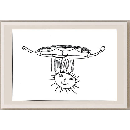 Beril Kolağası 29x21cm Orijinal Karikatür BOD00798