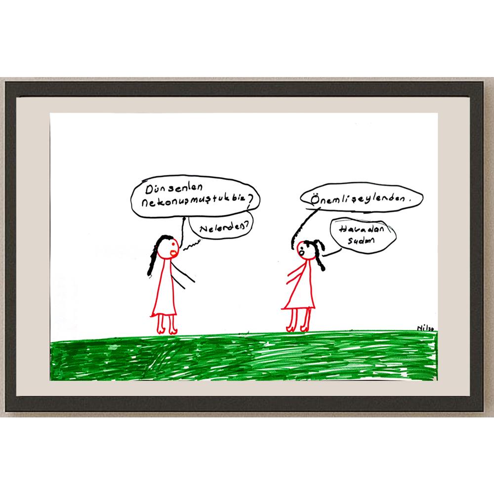 Nilsu Demir 29x21cm Orijinal Karikatür BOD00806