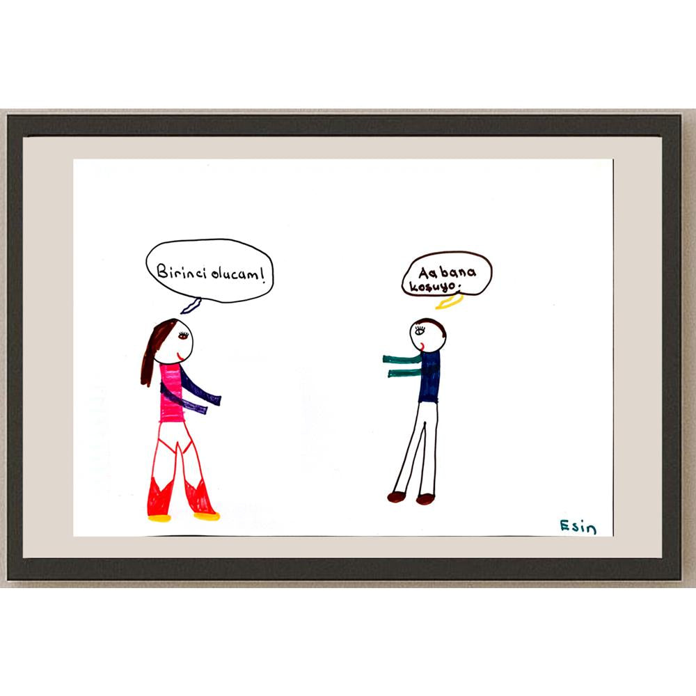 Esin Bayramoğlu 29x21cm Orijinal Karikatür BOD00807