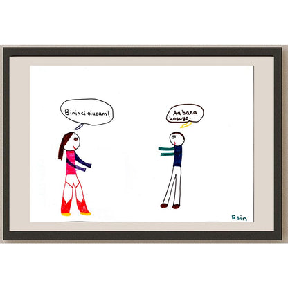 Esin Bayramoğlu 29x21cm Orijinal Karikatür BOD00807