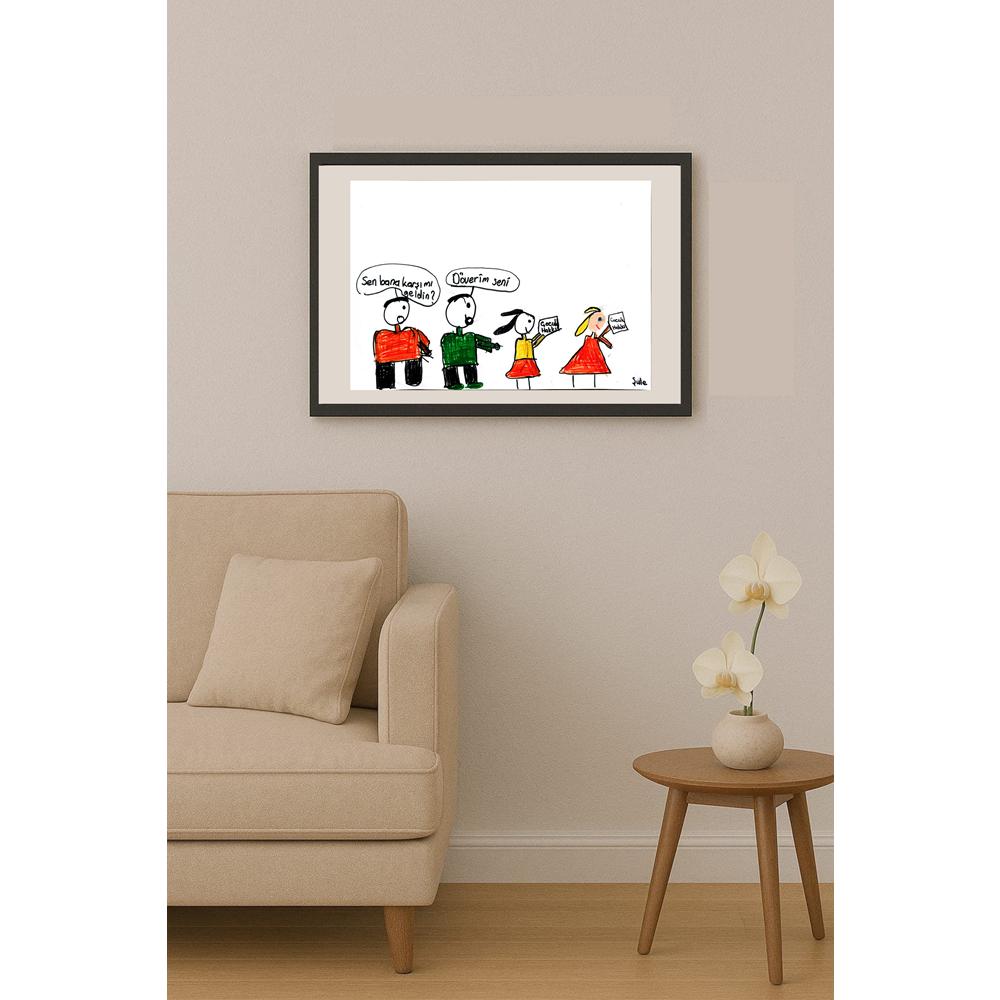 Şule Artar 29x21cm Orijinal Karikatür BOD00808