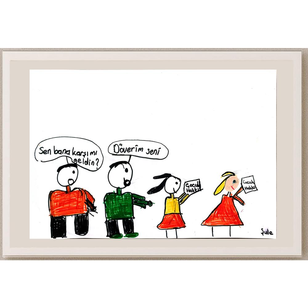 Şule Artar 29x21cm Orijinal Karikatür BOD00808