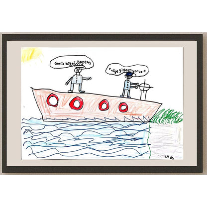 Ulaş Poshotoğlu 29x21cm Orijinal Karikatür BOD00810