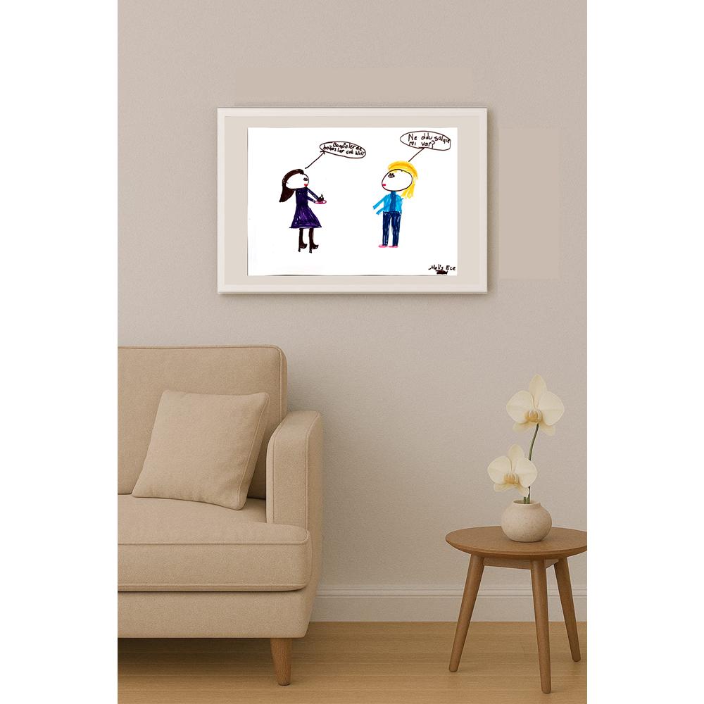 Melis Ece Ünsal 29x21cm Orijinal Karikatür BOD00813