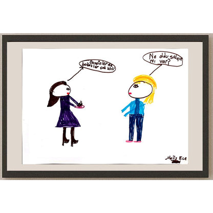 Melis Ece Ünsal 29x21cm Orijinal Karikatür BOD00813