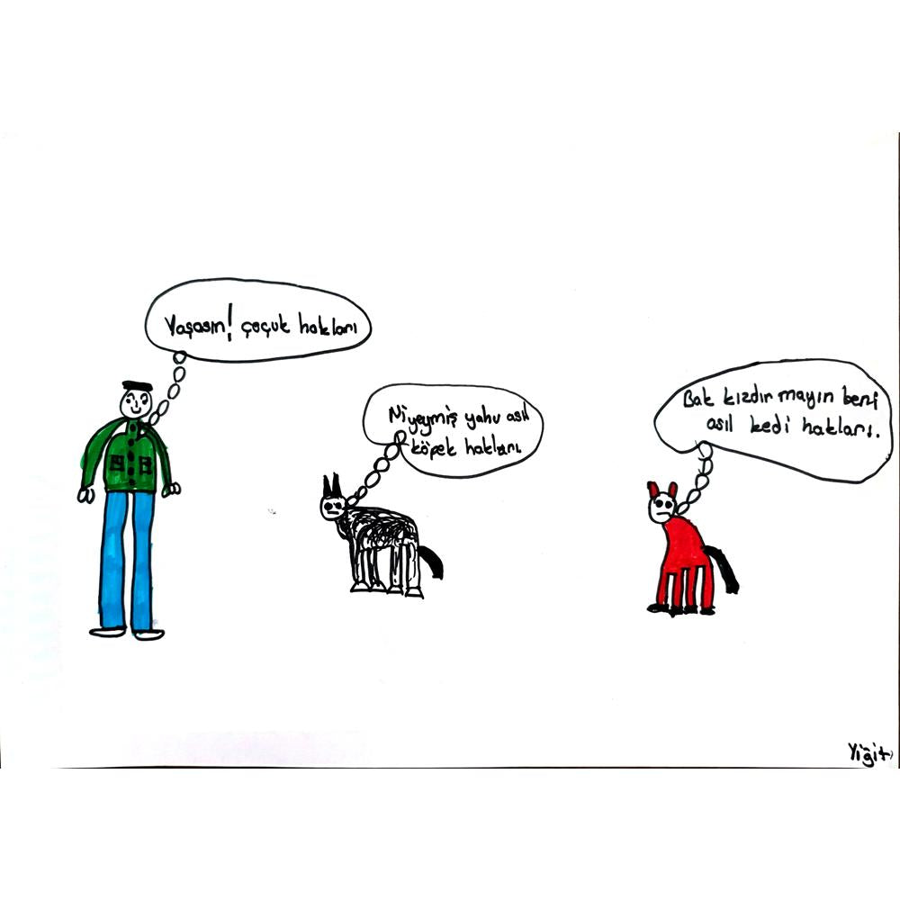 Yiğit Gençaslan 29x21cm Orijinal Karikatür BOD00814