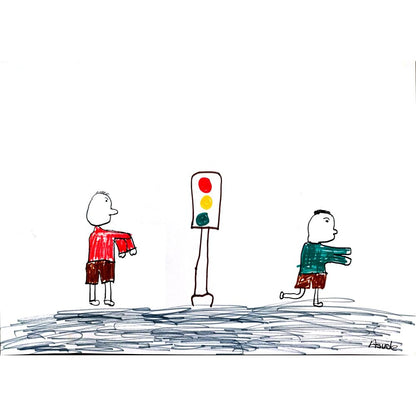 Asude Naz Gündüzhev 29x21cm Orijinal Karikatür BOD00815