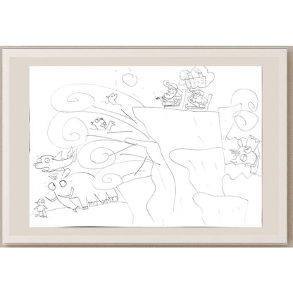 Berk Metin 29x21cm Orijinal Karikatür BOD00816