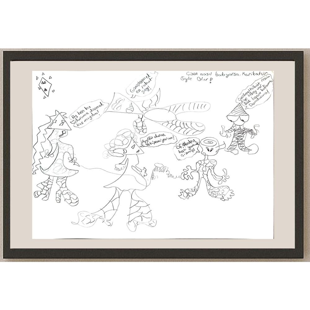 Dilbeste Çakıcı 29x21cm Orijinal Karikatür BOD00820