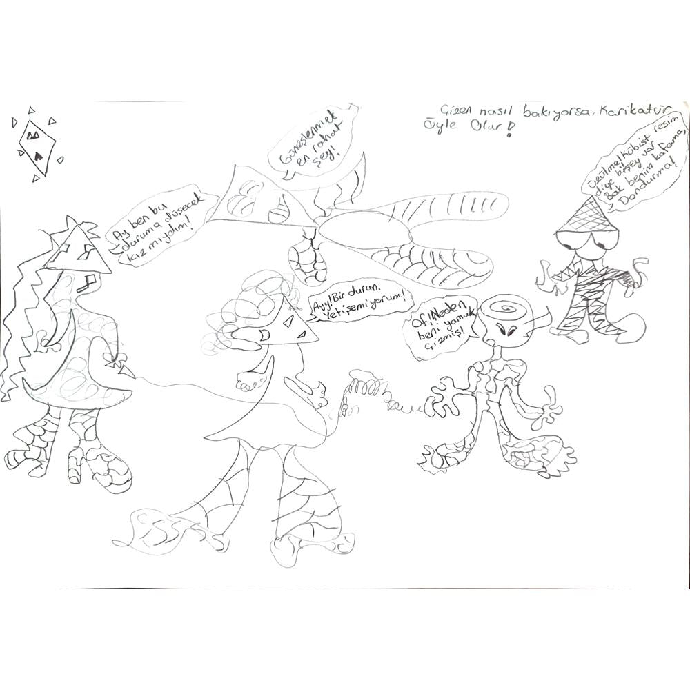 Dilbeste Çakıcı 29x21cm Orijinal Karikatür BOD00820