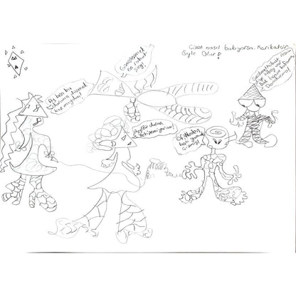 Dilbeste Çakıcı 29x21cm Orijinal Karikatür BOD00820