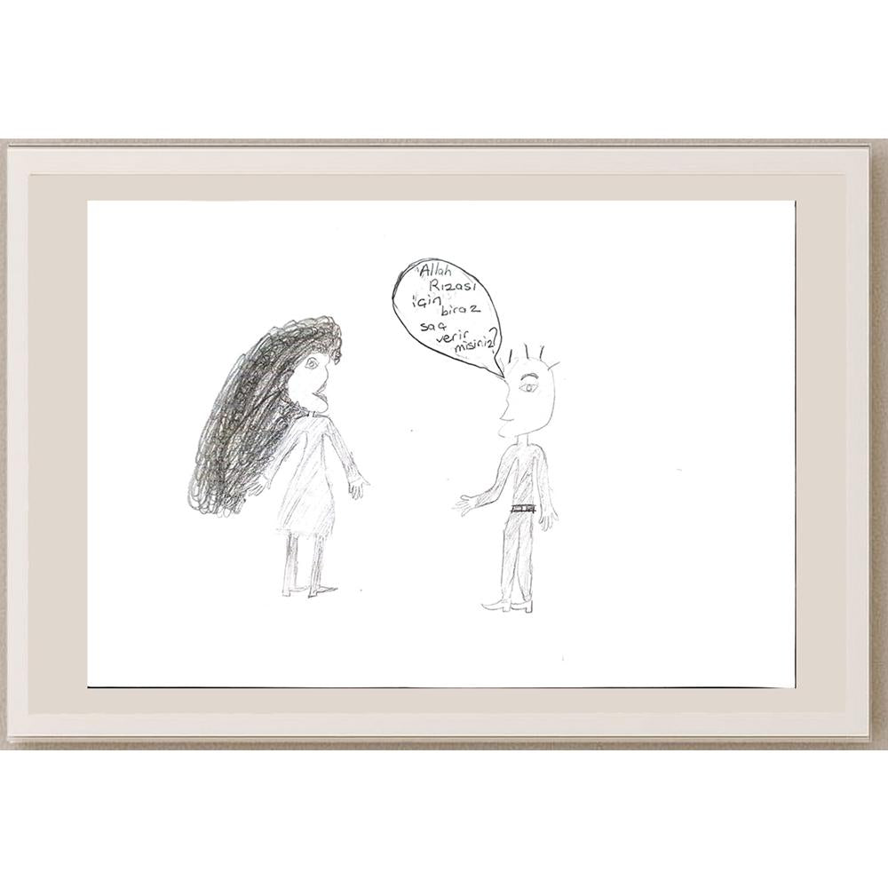 İzel Demir 29x21cm Orijinal Karikatür BOD00823