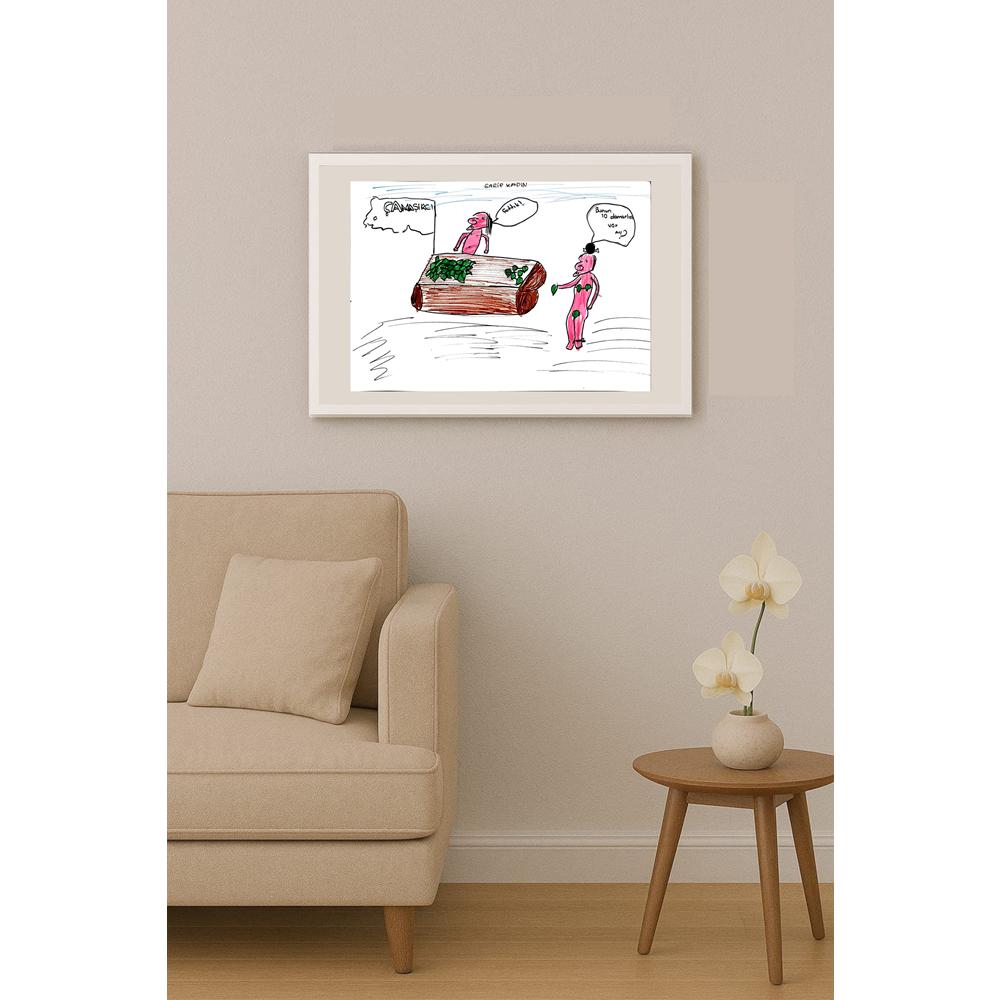 Bensu Arıkan 29x21cm Orijinal Karikatür BOD00830