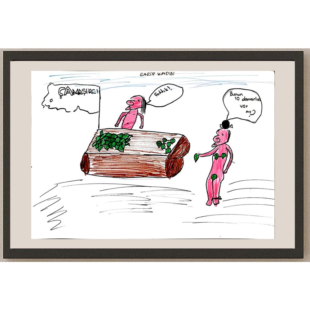 Bensu Arıkan 29x21cm Orijinal Karikatür BOD00830