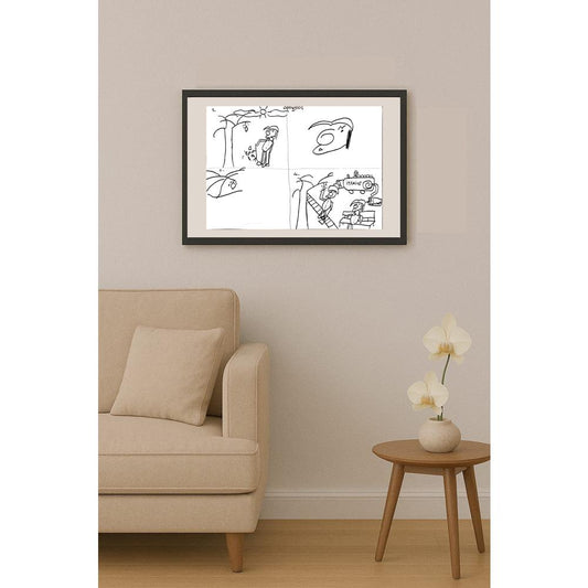 Bensu Arıkan 29x21cm Orijinal Karikatür BOD00832