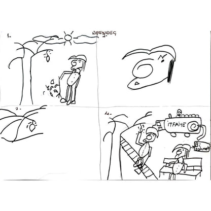 Bensu Arıkan 29x21cm Orijinal Karikatür BOD00832