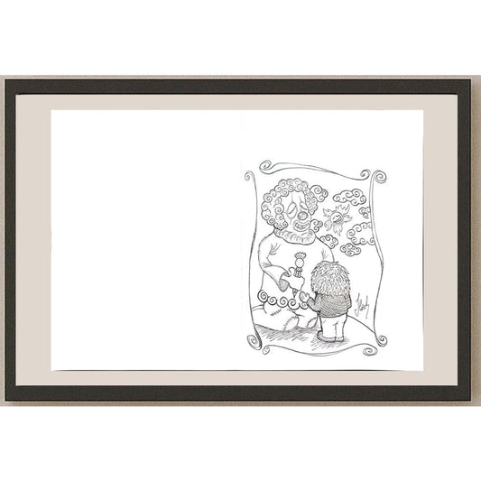 Muhammet Sefa Çiçek 29x21cm Orijinal Karikatür BOD00833