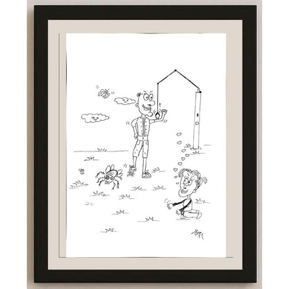 Hasan Burak Hamurişçi 29x21cm Orijinal Karikatür BOD00834