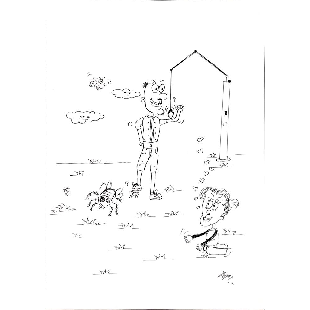 Hasan Burak Hamurişçi 29x21cm Orijinal Karikatür BOD00834