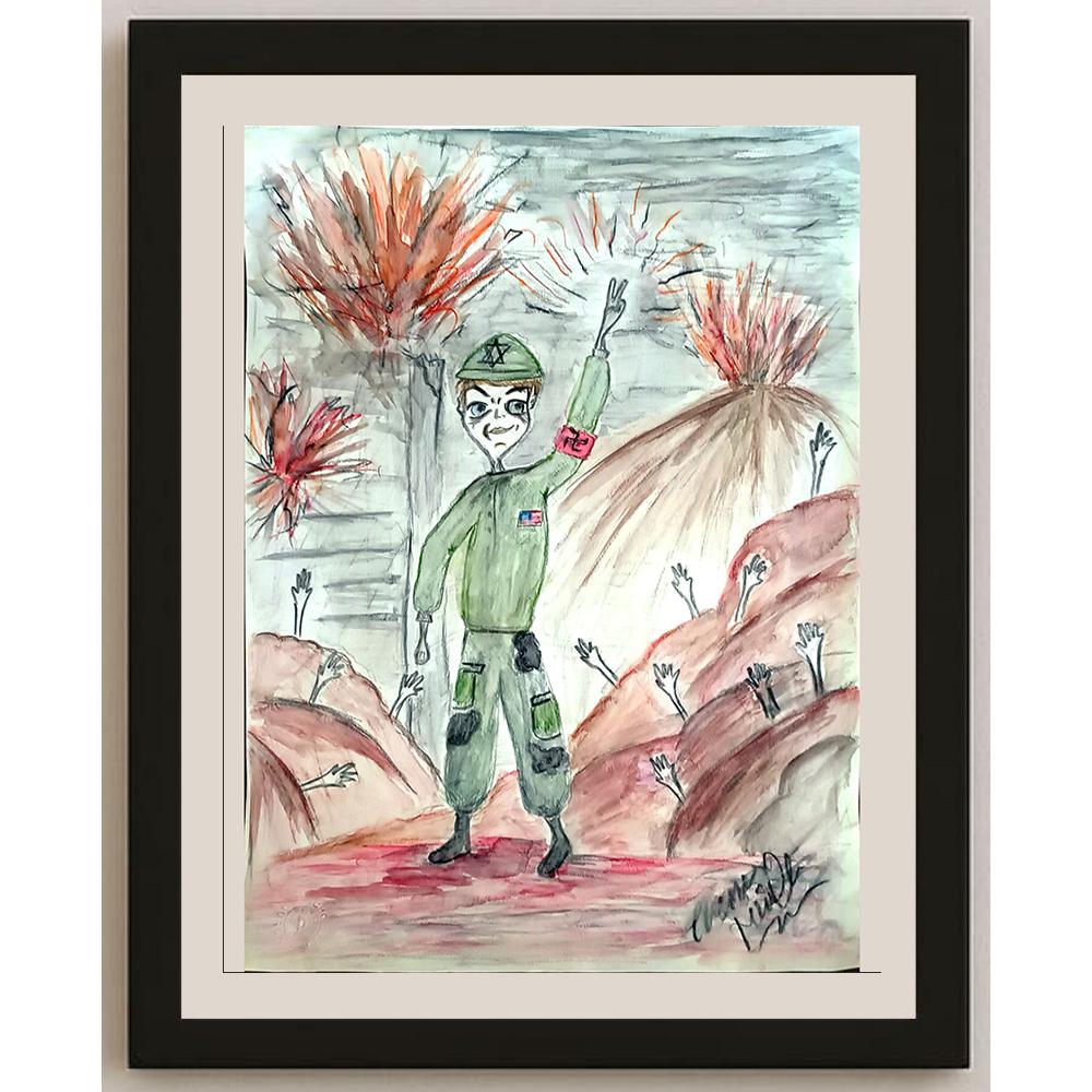 Ecenur Temelli 43x30cm Orijinal Karikatür BOD00839