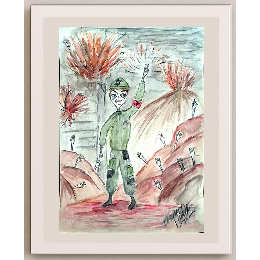 Ecenur Temelli 43x30cm Orijinal Karikatür BOD00839