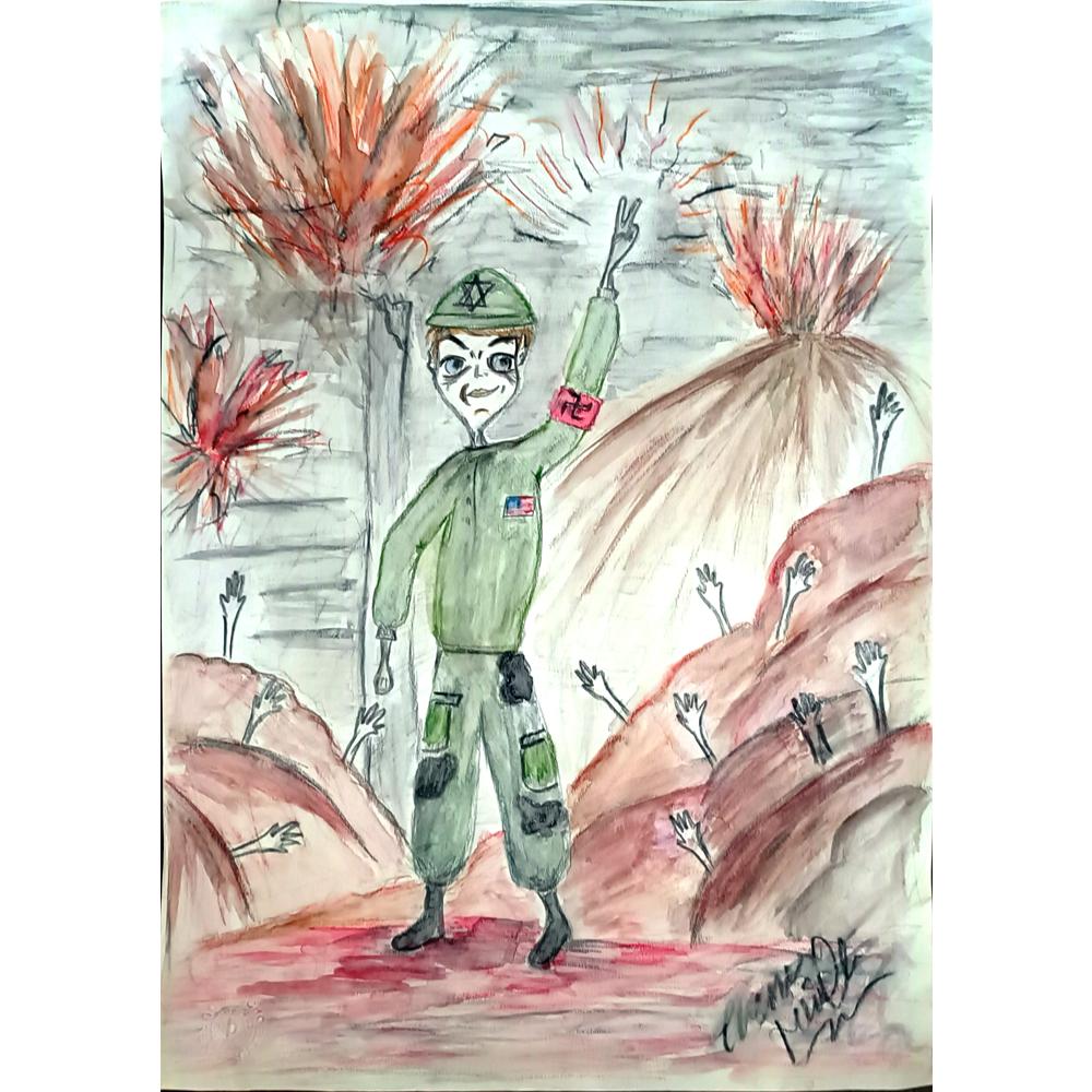 Ecenur Temelli 43x30cm Orijinal Karikatür BOD00839