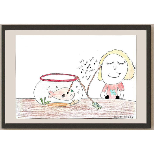 Aybüke Paksoy 43x30cm Orijinal Karikatür BOD00844