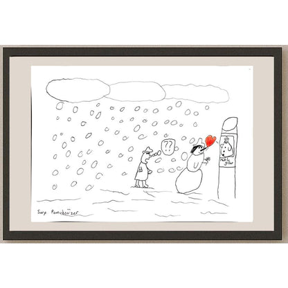Sarp Pamuksüzer 43x30cm Orijinal Karikatür BOD00845