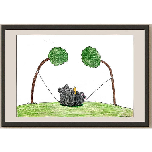 Deniz AliÜnal 43x30cm Orijinal Karikatür BOD00857