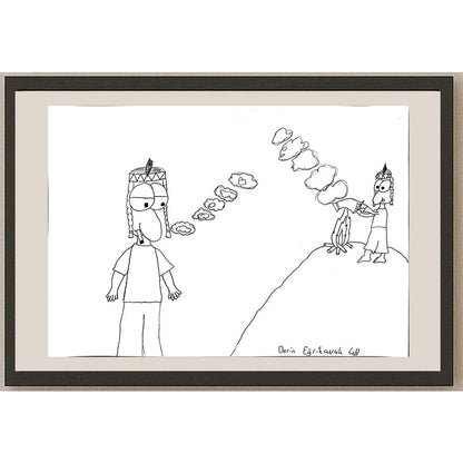 Derin Eğrikavuk 43x30cm Orijinal Karikatür BOD00868