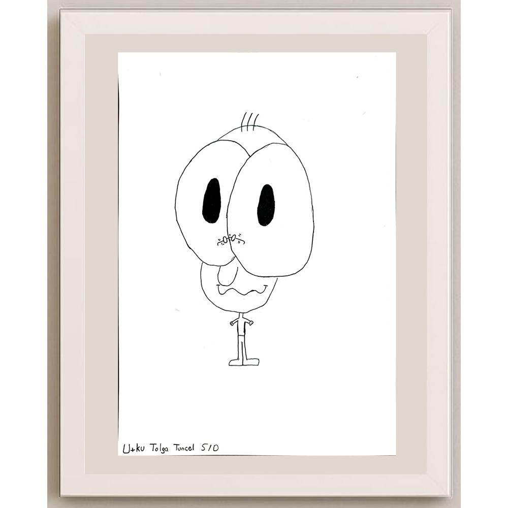 Utku Tolga Tansel 43x30cm Orijinal Karikatür BOD00869