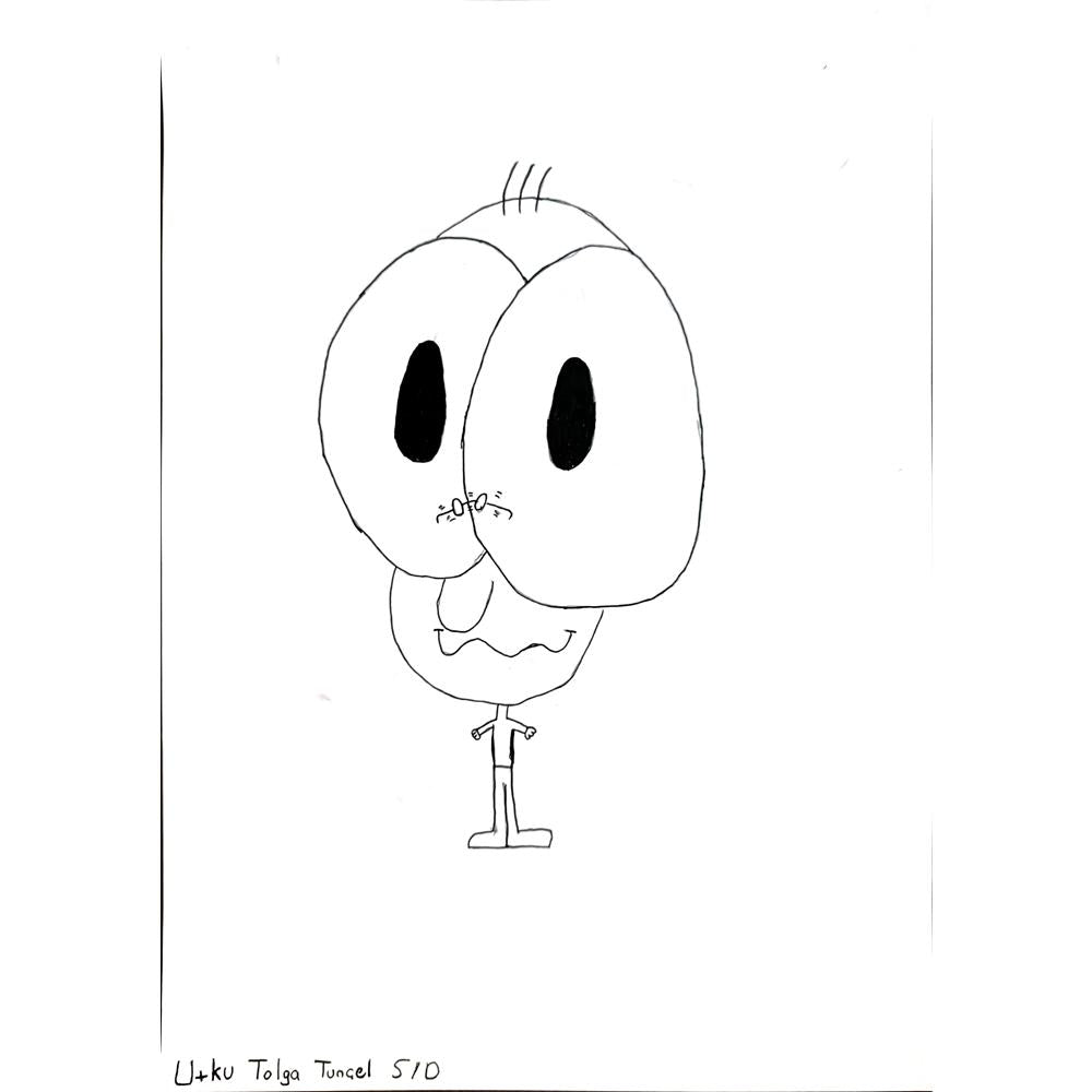 Utku Tolga Tansel 43x30cm Orijinal Karikatür BOD00869