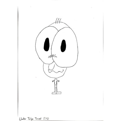 Utku Tolga Tansel 43x30cm Orijinal Karikatür BOD00869