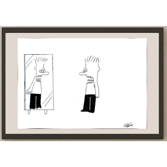 Adem Muratoğlu 43x30cm Orijinal Karikatür BOD00870