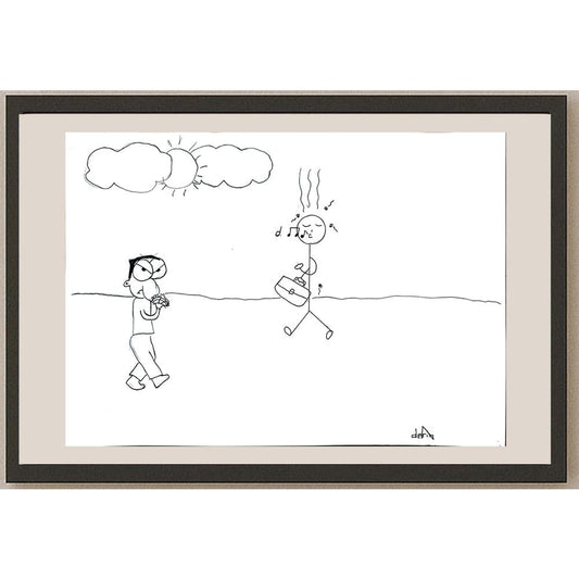 Derin Eğrikavuk 43x30cm Orijinal Karikatür BOD00872
