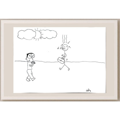 Derin Eğrikavuk 43x30cm Orijinal Karikatür BOD00872