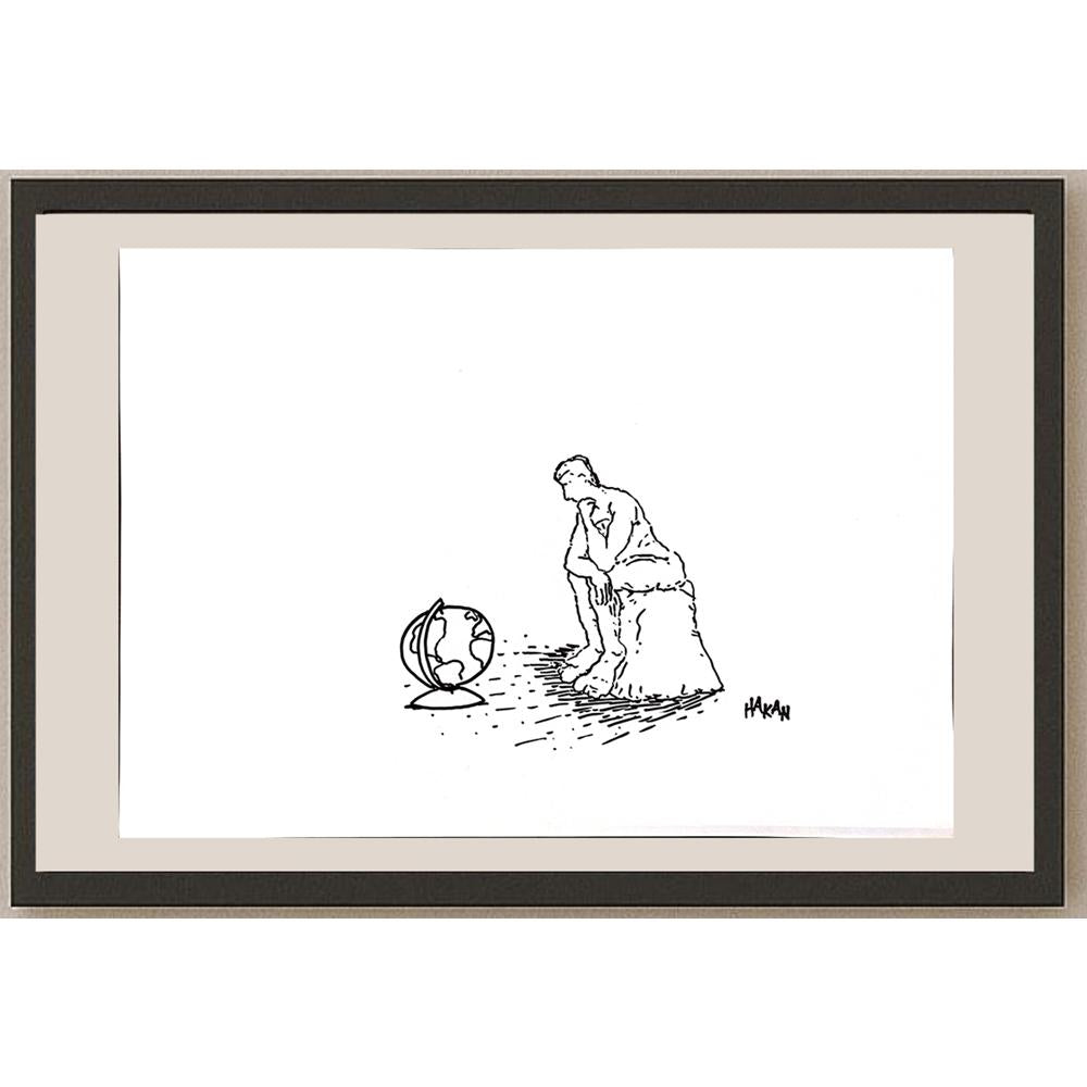 Hakan 43x30cm Orijinal Karikatür BOD00874