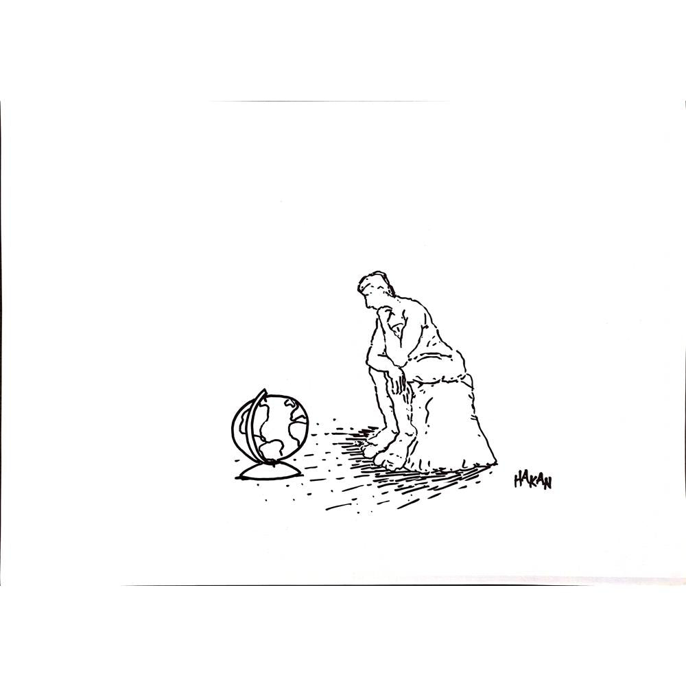 Hakan 43x30cm Orijinal Karikatür BOD00874