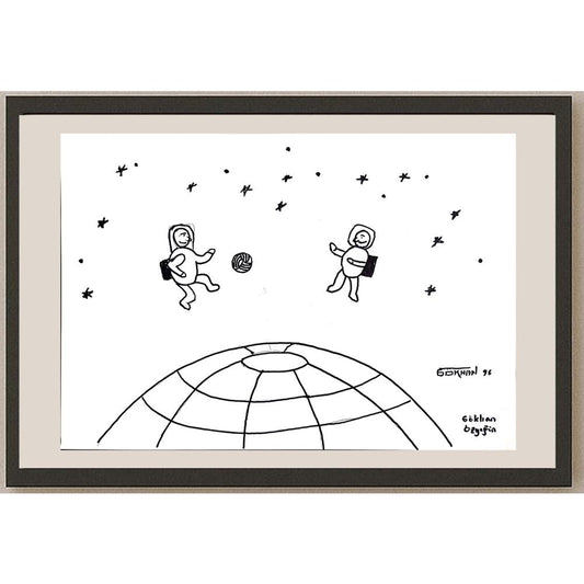 Gökhan Özyeğin 43x30cm Orijinal Karikatür BOD00876