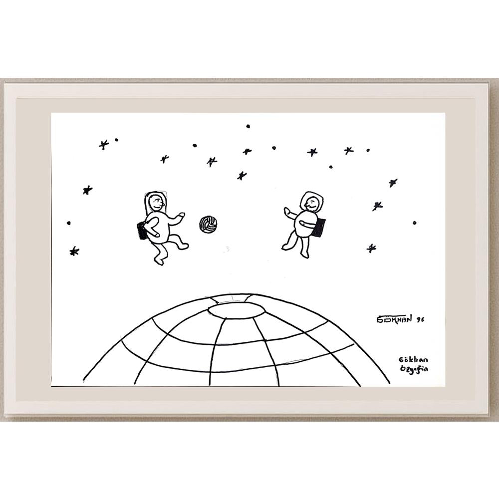 Gökhan Özyeğin 43x30cm Orijinal Karikatür BOD00876